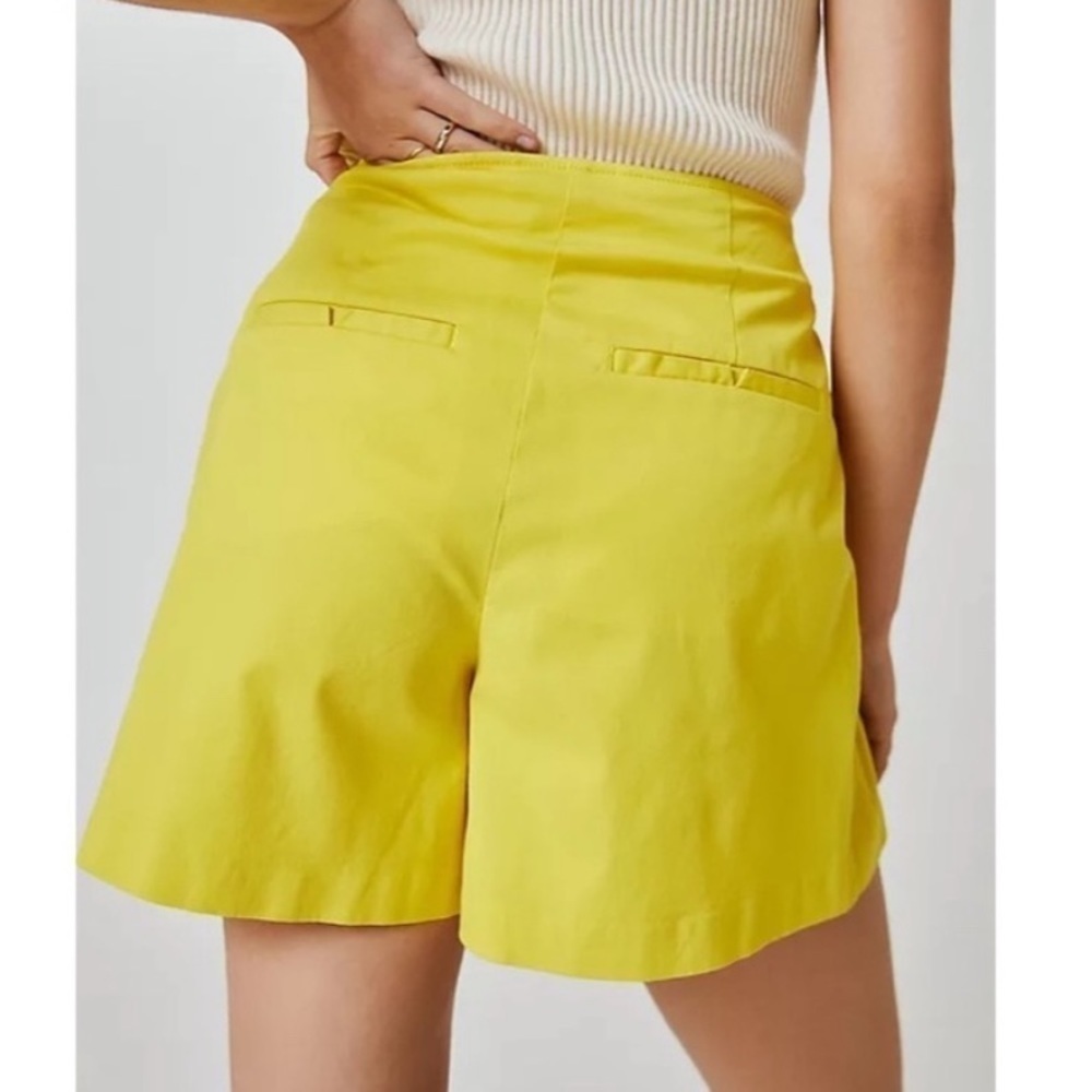 NWT Anthropologie Maeve Tennis Skort Skirted Shorts Yellow - Picture 3 of 8